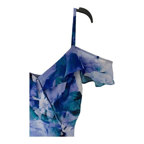 NWT By & By | Floral Mini Ruched Dress L - Picture 4 of 10